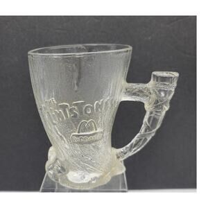 Vintage 1993 McDonald's The Flintstones Mammoth Glass Mug